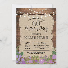 VERRASSING 60th & Om het even welke Leeftijd Verja Kaart