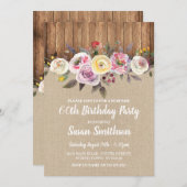 VERRASSING 60th & Om het even welke Leeftijd Verja Kaart (Voorkant / Achterkant)