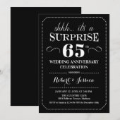 Verrassing 65e trouwdag - Zwart Wit Kaart (Voorkant / Achterkant)
