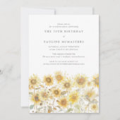 Verrassing 70e Verjaardag Party Boho Zomer Zonnebl Kaart (Voorkant)