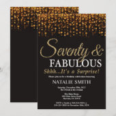 Verrassing 70e verjaardag Zeventig en fantastisch  Kaart (Voorkant / Achterkant)