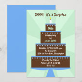 Verrassing 70e Verjaardagsfeestje Uitnodigingstaar Kaart (Voorkant / Achterkant)