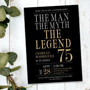 Verrassing 75e verjaardag Het Man The Myth The Leg Kaart