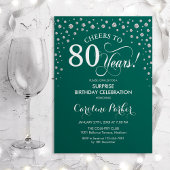 Verrassing 80ste Verjaardagsfeest - Groen Zilver Kaart