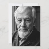 Verrassing 90e verjaardag foto zwart gouden ballon kaart (Achterkant)