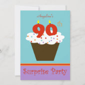 Verrassing 90ste verjaardag Party uitnodiging (Voorkant)