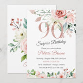 Verrassing 90ste verjaardag voor vrouwen kaart (Voorkant / Achterkant)