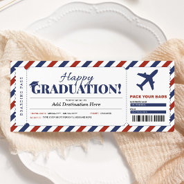 Verrassing Afstudeer Boordpas Cadeau Ticket Kaart