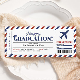 Verrassing Afstudeer Boordpas Cadeau Ticket Kaart