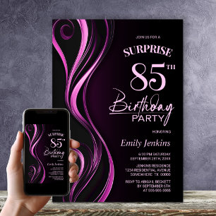 Verrassing Black Pink 85e verjaardagsfeest Kaart