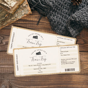 Verrassing Boarding Pass Ticket Treinreis Kaart