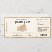 Verrassing Boarding Pass Ticket Treinreis Kaart (Voorkant)