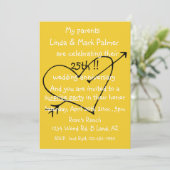 Verrassing Bruiloft Jubileum Leuk Feest Foto Kaart (Staand voorkant)