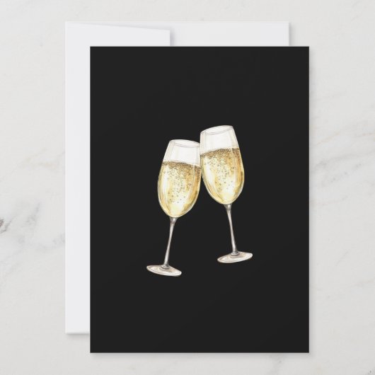 Verrassing Champagne Toast 30ste Verjaardagsfeest Kaart (Achterkant)