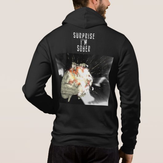 Verrassing dat ik nuchter ben hoodie (Achterkant)