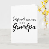 Verrassing dat je opa wordt kaart (Gele Bloem)