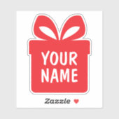 Verrassing geschenkdoos aangepaste vinyl contour s sticker (Vel)