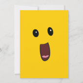 Verrassing Gezicht Verjaardag Uitnodiging (Achterkant)