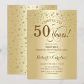 Verrassing Golden 50ste Jubileum Kaart (Voorkant / Achterkant)