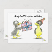 Verrassing! Het is jouw verjaardag Briefkaart (Voorkant / Achterkant)