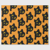 Verrassing! Het zijn tweeling zwarte katten Cadeaupapier (Vlak)