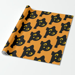 Verrassing! Het zijn tweeling zwarte katten Cadeaupapier