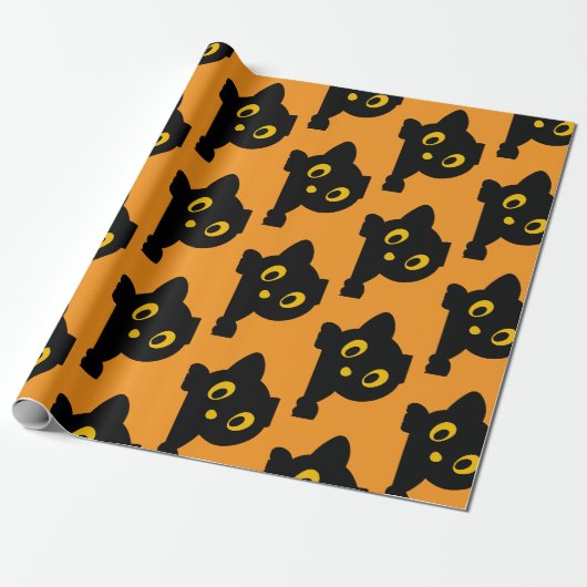 Verrassing! Het zijn tweeling zwarte katten Cadeaupapier (Uitgerold)