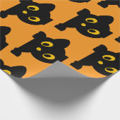 Verrassing! Het zijn tweeling zwarte katten Cadeaupapier (Hoek)