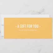 Verrassing Hete Luchtballon Cadeaubon Sjabloon Kaart (Achterkant)