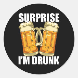 Verrassing IM Drink alcohol Drink Drink Ronde Sticker