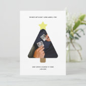 Verrassing Kerstboom Zwangerschap Aankondiging (Staand voorkant)