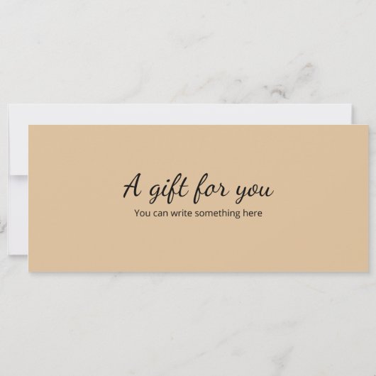 Verrassing Koken klasse Cadeaubon Sjabloon Kaart (Achterkant)