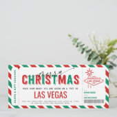 Verrassing Las Vegas reis cadeaubon (Staand voorkant)
