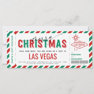 Verrassing Las Vegas reis cadeaubon Kaart
