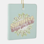 Verrassing onomatopee explosie keramisch ornament (Rechts)