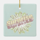 Verrassing onomatopee explosie keramisch ornament (Achterkant)