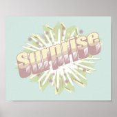 Verrassing onomatopee explosie poster (Voorkant)