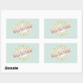 Verrassing onomatopee explosie rechthoekige sticker (Vel)