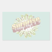 Verrassing onomatopee explosie rechthoekige sticker (Voorkant)