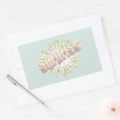 Verrassing onomatopee explosie rechthoekige sticker (Envelop)