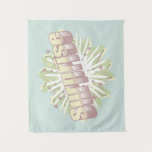 Verrassing onomatopee explosie wandkleed (Voorkant)