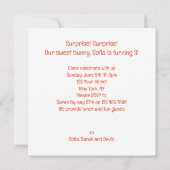 Verrassing! Onze lieve konijnenverjaardag, haas ve Kaart (Achterkant)