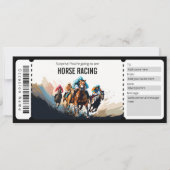 Verrassing Paard Racing Ticket Cadeaubon Kaart (Voorkant)