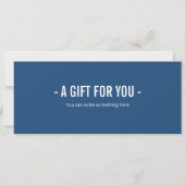 Verrassing Paddleboarding Gift Certificaat voor vr Kaart (Achterkant)