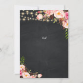 Verrassing Pensioen Partij, Boho Bloemen Pensioen Kaart (Achterkant)