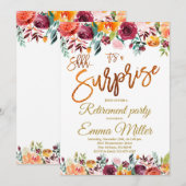 Verrassing Pensioen Partij, Gouden Pensioen Kaart (Voorkant / Achterkant)