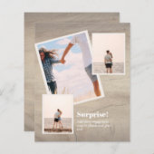 VERRASSING! PHOTOCOLLAGE verloving bekendmaking (Voorkant / Achterkant)