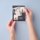 VERRASSING! PHOTOCOLLAGE verloving bekendmaking Flyer (Hand)