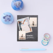 VERRASSING! PHOTOCOLLAGE verloving bekendmaking Flyer (Enkel)