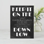 Verrassing Plezier Down Low Verjaardag Kaart (Staand voorkant)